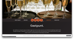 screenshot van de website van Gastpunt